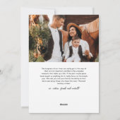 Eenvoudig Modern Wat een Jaar Fotocollage Kerstmis Feestdagenkaart (Achterkant)