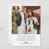 Eenvoudig Modern Wat een Jaar Fotocollage Kerstmis Feestdagenkaart (Achterkant)