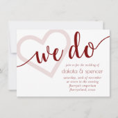 Eenvoudig modern wat we doen | Snoep Red Flourish  Kaart (Voorkant)