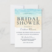 Eenvoudig modern Waterverf Beach Vrijgezellenfeest Kaart (Voorkant)