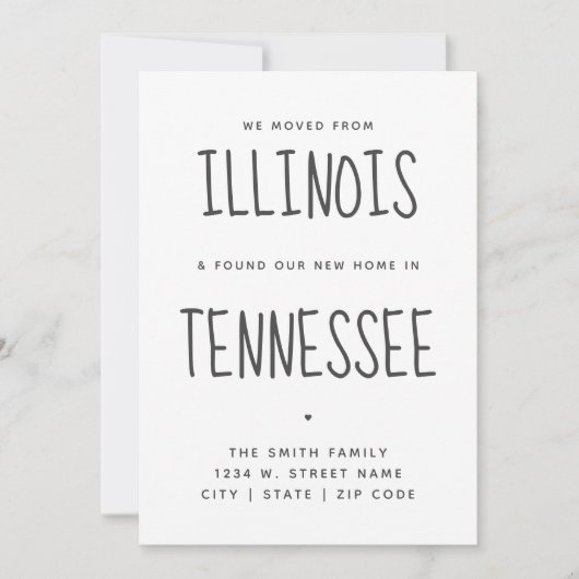 Eenvoudig modern We hebben nieuwe thuisstaat verpl Aankondiging (Voorkant)