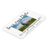 Eenvoudig modern we worden getrouwd met foto's, sp magneet (Linkerzijde)