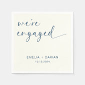 Eenvoudig Modern We zijn verlovingsfeest Servet (Voorkant)
