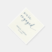 Eenvoudig Modern We zijn verlovingsfeest Servet (Hoek)