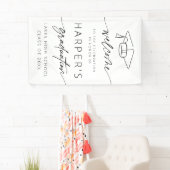 Eenvoudig Modern Welkom Afstudeerfeest Script Spandoek (Insitu)