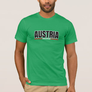 Eenvoudig Modern Wenen Oostenrijk Art Letter Souve T-shirt