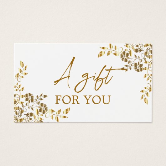 Eenvoudig Modern Wildflower Cadeaubon Visitekaartje (Voorkant)