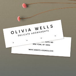 Eenvoudig modern, wit 4-hol beeldscherm met veroud mini visitekaartje