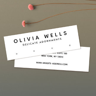 Eenvoudig modern, wit 4-hol beeldscherm met veroud mini visitekaartje