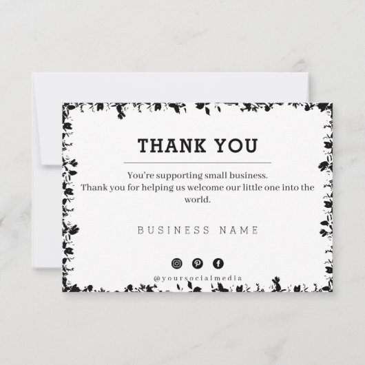 Eenvoudig modern, wit, bedankt briefkaart (Achterkant)