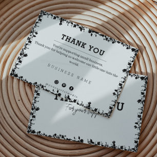 Eenvoudig modern, wit, bedankt briefkaart