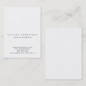 Eenvoudig, modern, wit chassis groot Visitekaartje (Voorkant / Achterkant)