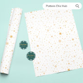 Eenvoudig Modern Wit Goud Sneeuwvlok Elegant Tissuepapier