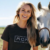 Eenvoudig Modern Wit Lijst-Moeder Est. 2024 T-shirt