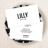 Eenvoudig, modern, wit Visitekaartje