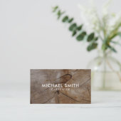 Eenvoudig modern Wooden Carpenter Visitekaartje (Staand voorkant)