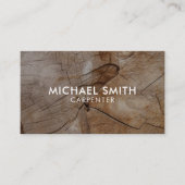 Eenvoudig modern Wooden Carpenter Visitekaartje (Voorkant)
