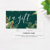 Eenvoudig & Modern Zakelijk Cadeaubon Visitekaartje (Bureau)