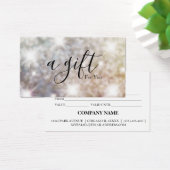 Eenvoudig & Modern Zakelijk Cadeaubon Visitekaartje (Bureau)