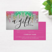 Eenvoudig & Modern Zakelijk Cadeaubon Visitekaartje (Bureau)