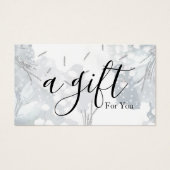 Eenvoudig & Modern Zakelijk Cadeaubon Visitekaartje (Voorkant)