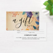 Eenvoudig & Modern Zakelijk Cadeaubon Visitekaartje (Bureau)