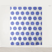 Eenvoudig modern zakelijk professioneel logo wandkleed (Voorkant)