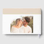 Eenvoudig Modern Zand Beige Handgeschreven Script Gastenboek (Achterkant)