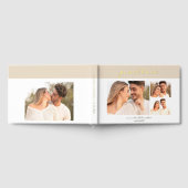 Eenvoudig Modern Zand Beige Handgeschreven Script Gastenboek (Volledig)