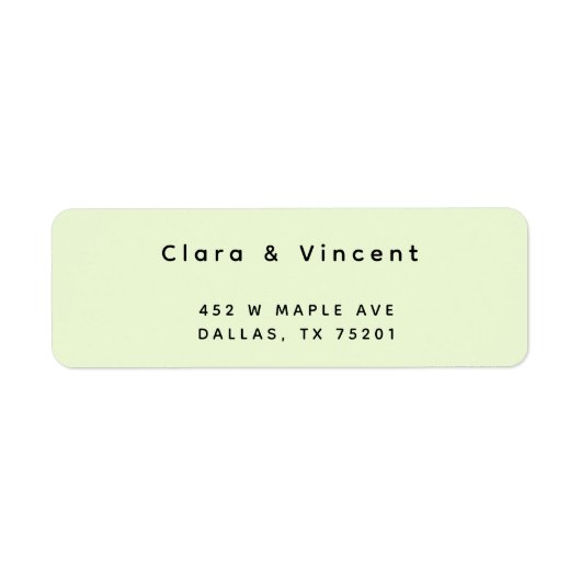 Eenvoudig Modern Zee Foam Retouradres Etiket (Voorkant)