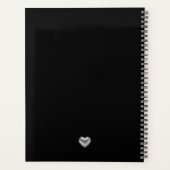 Eenvoudig modern, zilver Heart Wedding Planner (Achterkant)