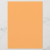 Eenvoudig modern zwart en oranje bruiloft platte m menu (Achterkant)