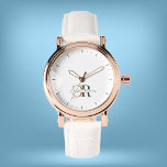 Eenvoudig Modern Zwart Goud Monogram Horloge<br><div class="desc">Eenvoudig Modern Zwart-Goud Monogram ontworpen op een witte achtergrond waardoor het prachtig opvalt. Gemakkelijk te personaliseren als cadeau of voor persoonlijk gebruik.</div>
