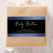 Eenvoudig modern zwart label met luxe typografie (Insitu)