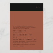 Eenvoudig modern zwart Stripe Monogram Weddenschap Kaart (Voorkant)