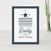 Eenvoudig Modern Zwart Wit Grootste Papa Kaart (Voorkant)