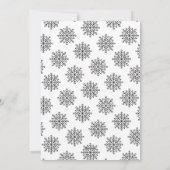 Eenvoudig + Modern Zwart Wit | Kerst Fotokaart Feestdagenkaart (Achterkant)