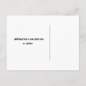 Eenvoudig Modern Zwart-Wit Save The Date Aankondigingskaart (Achterkant)