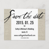 Eenvoudig Modern Zwart-Wit Save The Date Aankondigingskaart (Voorkant)