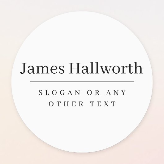 Eenvoudig modern zwart-wit waterdicht labels