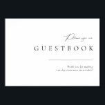 Eenvoudig modern zwart-witboek voor bruiloft poster<br><div class="desc">Op zoek naar een eenvoudige en elegante manier om je gasten uit te nodigen je gastenboek te ondertekenen? Kijk niet verder dan deze prachtige Eenvoudige Gematigde Bordbord van de Biddeling van de Biddeling van het Wit en van de Band van de Winterij! Met een schoon, modern design met een handgeschreven...</div>