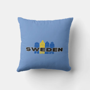 Eenvoudig Modern Zweden Zweeds land Vlag Souvenir Kussen