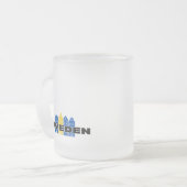 Eenvoudig Modern Zweden Zweeds land Vlag Souvenir Matglas Koffiemok (Voorkant links)