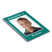 Eenvoudig Moderne Aangepaste Naam en Foto Notitieboek (Rechterzijde)