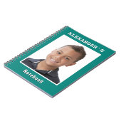 Eenvoudig Moderne Aangepaste Naam en Foto Notitieboek (Linkerzijde)