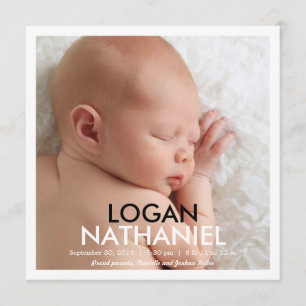 Eenvoudig moderne aankondiging - zwart