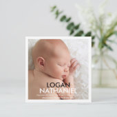 Eenvoudig moderne aankondiging - zwart (Staand voorkant)