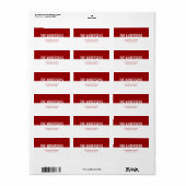 Eenvoudig Moderne Adresetiketten Etiket (Full Sheet)