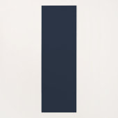 Eenvoudig Moderne Bloemrijke Script Naam Navy Blau Yogamat (Achterkant)