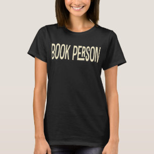 Eenvoudig Moderne Boek Persoon Lezer Boek Liefhebb T-shirt